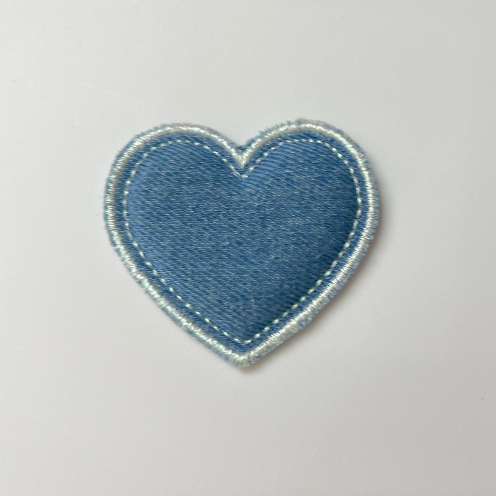 Stoney Clover Lane denim heart patch